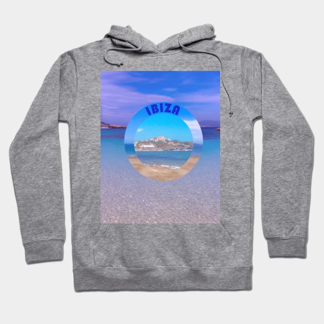 Ibiza Beach - Ibiza Town Hoodie by SOwenDesign